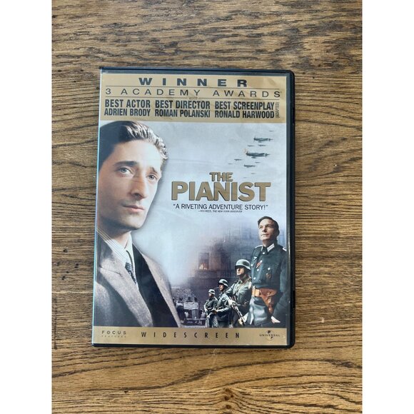 The Pianist 2002 DVD Widescreen Adrien Brody WWII Drama Roman Polanski Pre-Owned - Picture 1 of 4